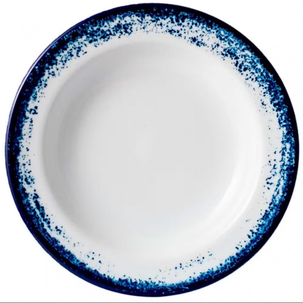 Encontraproduto.com.br - Aparelho de Jantar 20 Peças P.Schmidt Real Névoa em Porcelana com Xícara de Chá - Branco/Azul