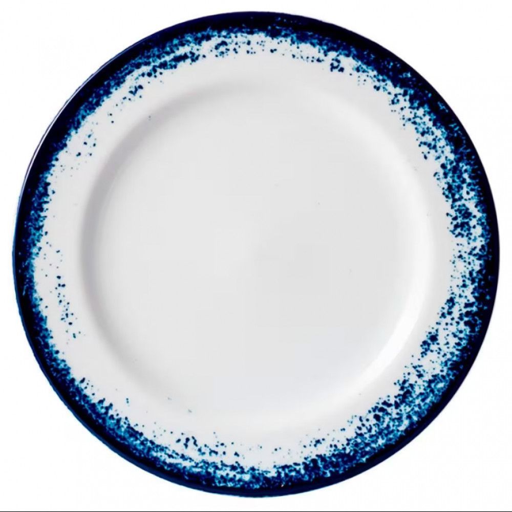 Encontraproduto.com.br - Aparelho de Jantar 20 Peças P.Schmidt Real Névoa em Porcelana com Xícara de Chá - Branco/Azul