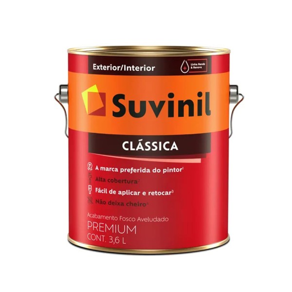 Encontraproduto.com.br - Tinta Clássica Premium 3.6L Palha - Suvinil - 53366321 - Unitário