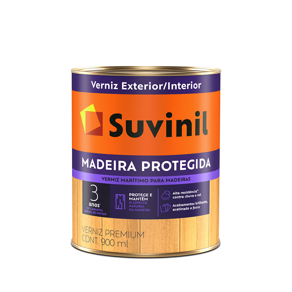 Encontraproduto.com.br - Verniz Dupla Proteção Brilhante Natural  0,9l Suvinil