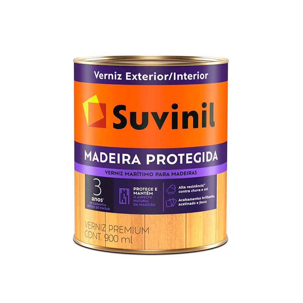 Encontraproduto.com.br - Verniz Dupla Proteção Brilhante Natural  0,9l Suvinil