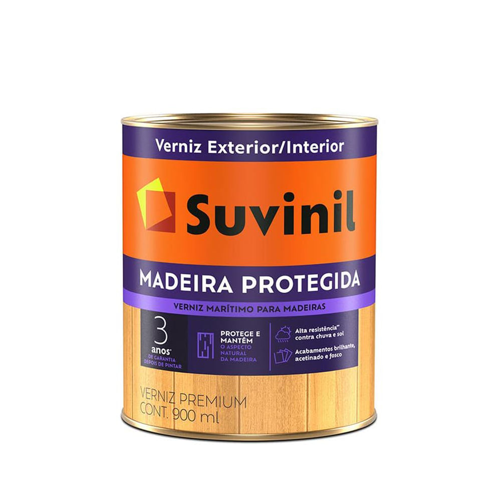 Encontraproduto.com.br - Verniz Dupla Proteção Brilhante Natural  0,9l Suvinil