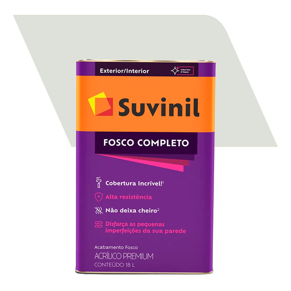 Encontraproduto.com.br - Tinta Acrílica Fosco Completo Gelo 18L Suvinil
