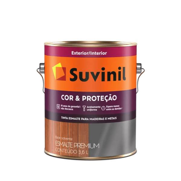 Encontraproduto.com.br - Esmalte Fosco 3,6L Grafite Escuro - Suvinil - 53404110 - Unitário