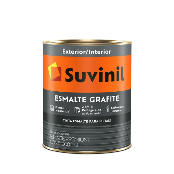Encontraproduto.com.br - Esmalte 0.9L Grafite Escuro - Suvinil - 53404163 - Unitário
