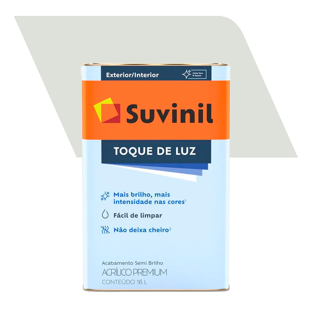 Tinta Acrílica Suvinil Toque de Luz Branco Gelo 18,00L