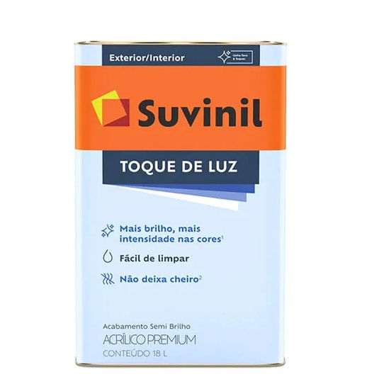 Encontraproduto.com.br - Tinta Acrílica Suvinil Toque de Luz Branco Gelo 18,00L