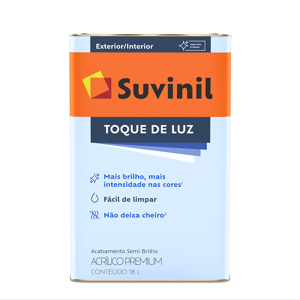 Encontraproduto.com.br - Tinta Acrílica Suvinil Toque de Luz Branco Gelo 18,00L