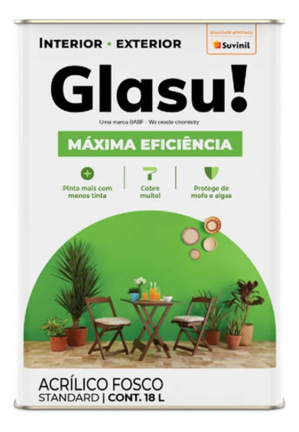 Encontraproduto.com.br - Tinta Acrílica Suvinil Glasurit Maxima Fosco Camurça 18L