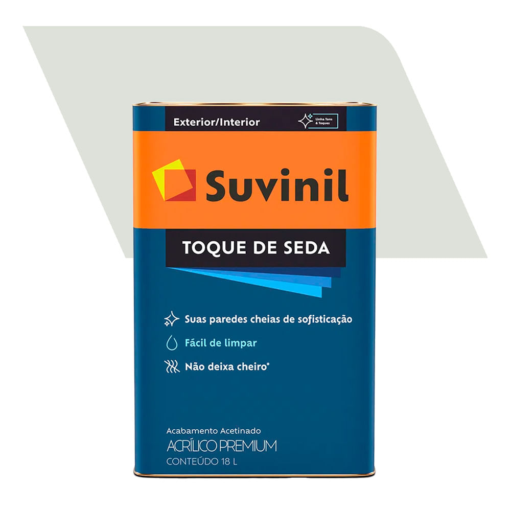 Tinta Acrílica Suvinil Toque de Seda Branco Gelo 18,00L
