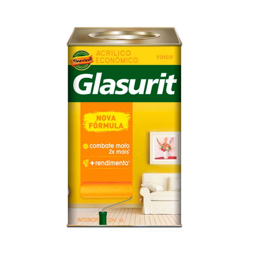Tinta Suvinil Glasurit Látex Acrílico Cromo Suave 18 Litros