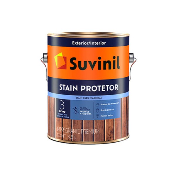 Encontraproduto.com.br - Verniz Stain Protetor Acetinado Imbuia 3.6L Suvinil