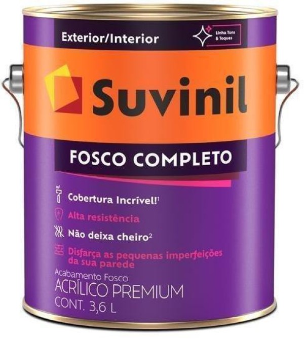 Encontraproduto.com.br - Tinta Acrílica Fosco Completo Tomate Seco 3,6L Suvinil