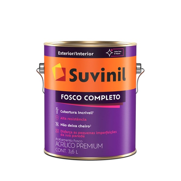 Encontraproduto.com.br - Tinta Acrílica Fosco Completo Tomate Seco 3,6L Suvinil