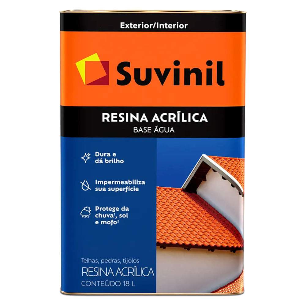 Resina Acrílica Base Água 18L - Suvinil - 50219367 - Unitário