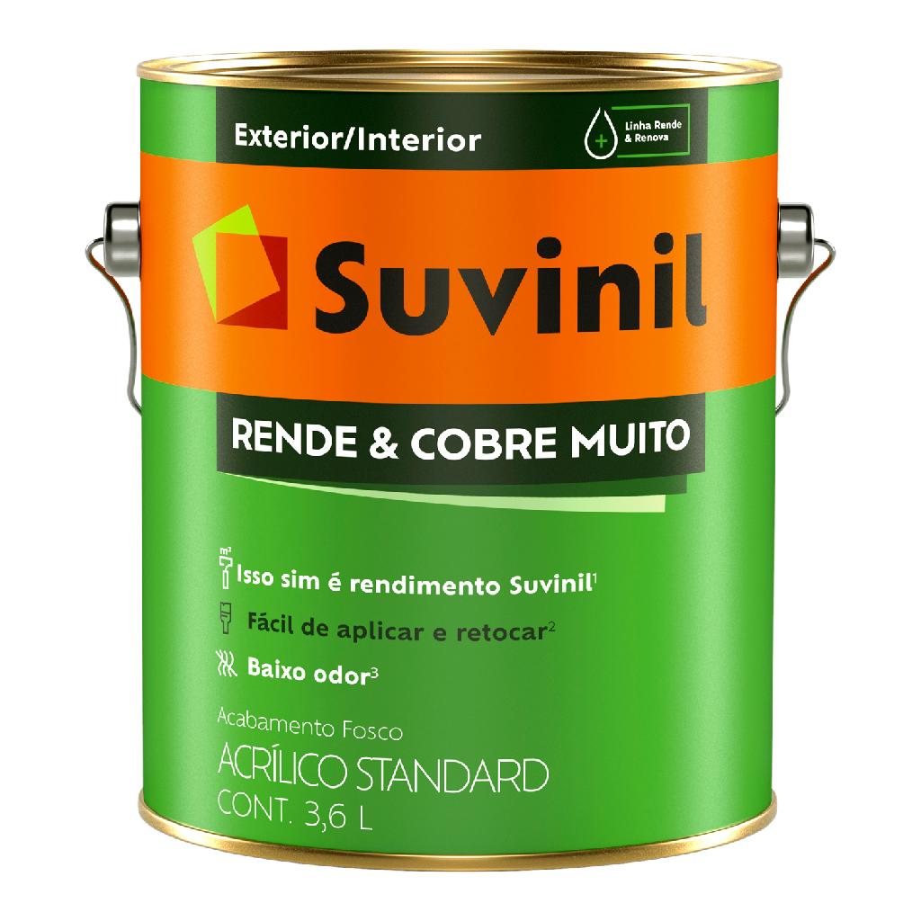 Encontraproduto.com.br - Tinta Rende e Cobre Muito Branco Fosco 3.6L Suvinil