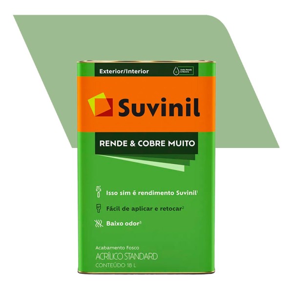 Encontraproduto.com.br - Tinta Acrílica Rende & Cobre Muito Uva Verde 18,00L