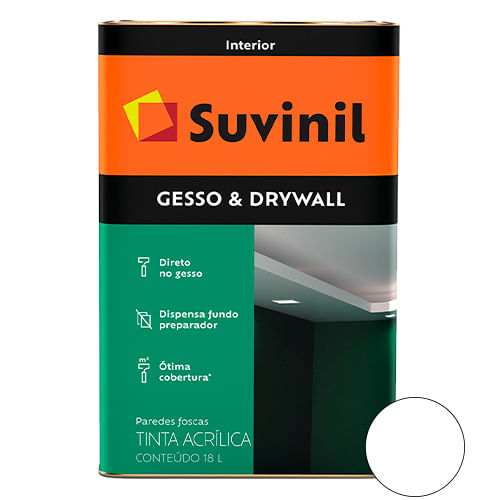 Encontraproduto.com.br - Tinta Suvinil Direto Para Gesso/drywall Fosco 18lt