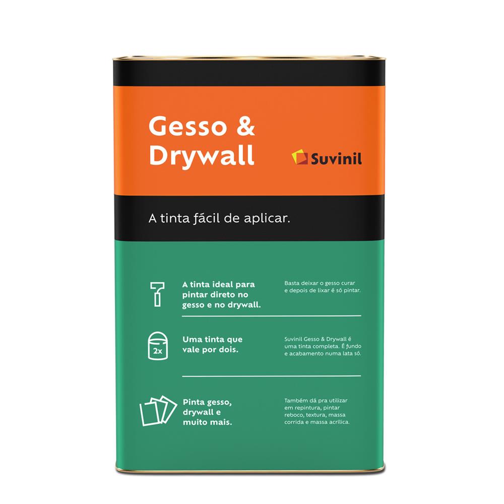 Encontraproduto.com.br - Tinta Suvinil Direto Para Gesso/drywall Fosco 18lt