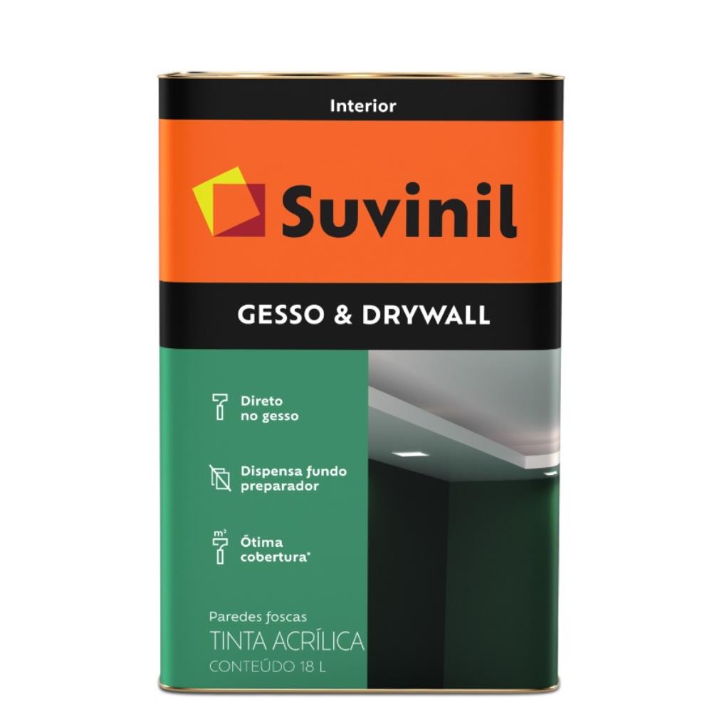 Encontraproduto.com.br - Tinta Suvinil Direto Para Gesso/drywall Fosco 18lt