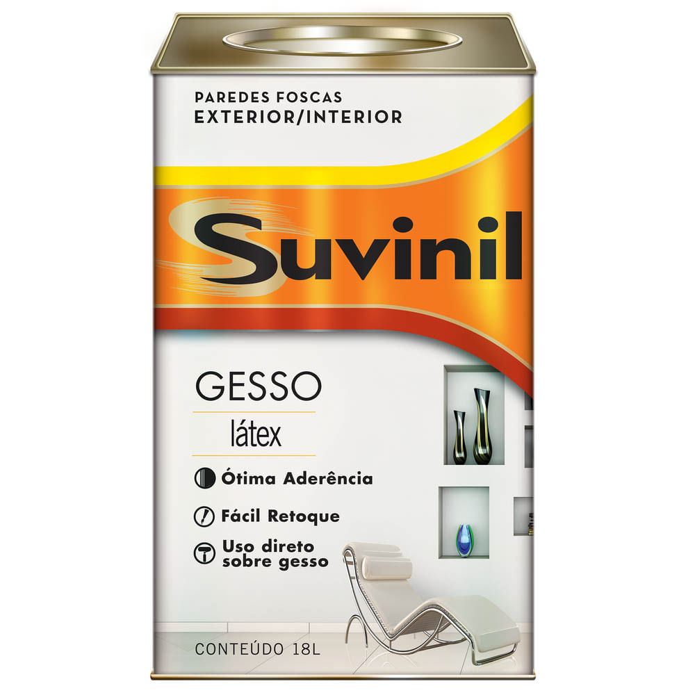Encontraproduto.com.br - Tinta Suvinil Direto Para Gesso/drywall Fosco 18lt