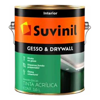 Encontraproduto.com.br - Tinta Suvinil Direto Para Gesso/drywall Fosco 18lt