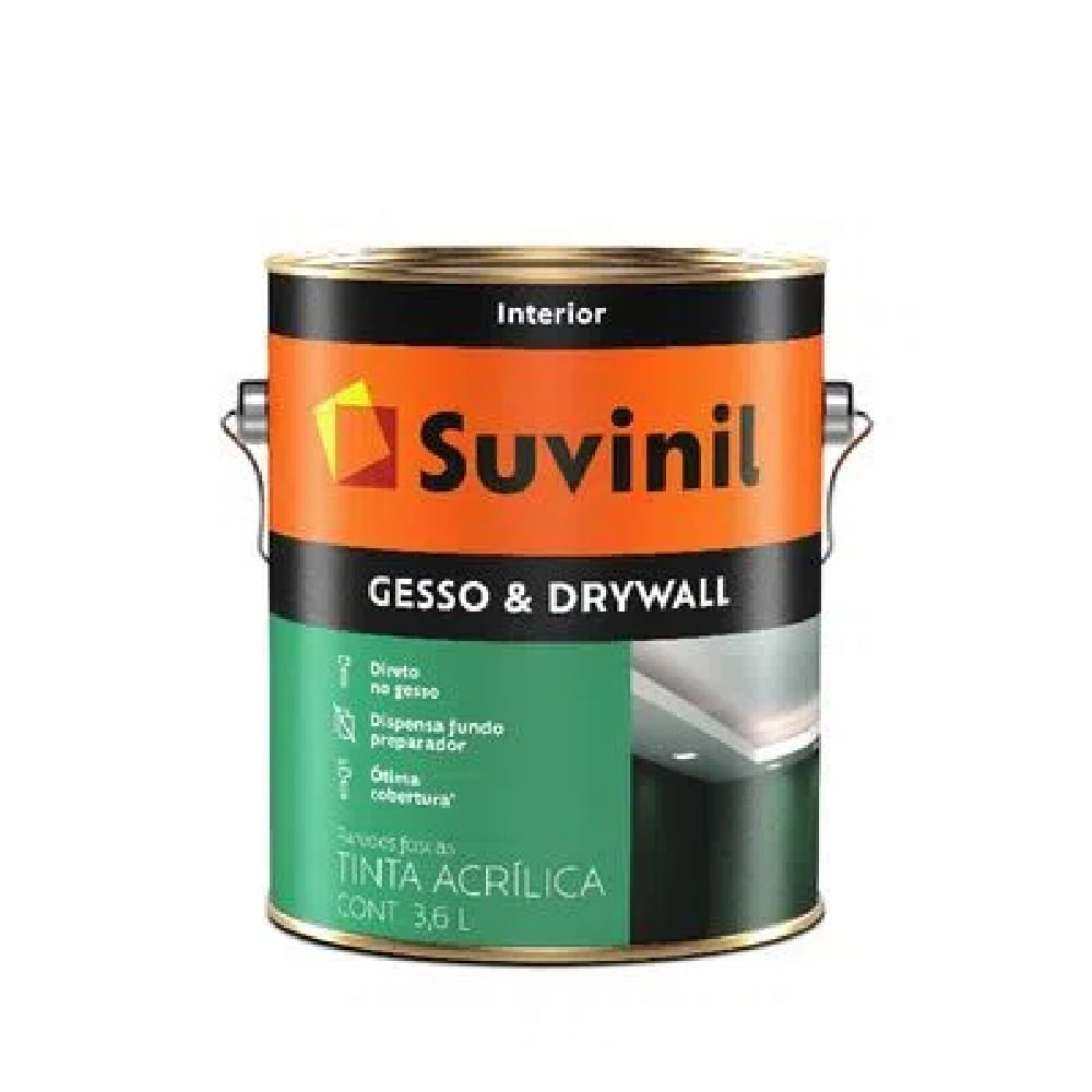 Encontraproduto.com.br - Tinta Suvinil Direto Para Gesso/drywall Fosco 18lt