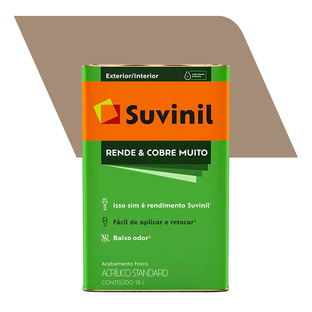Encontraproduto.com.br - Tinta Acrílica Standard Rende e Cobre Muito Fosco 18l - Suvinil