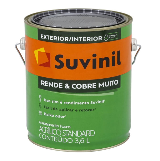 Encontraproduto.com.br - Tinta Suvinil Rende & Cobre Muito Fosca Perola 3,6l