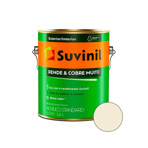 Encontraproduto.com.br - Tinta Suvinil Rende & Cobre Muito Fosca Perola 3,6l