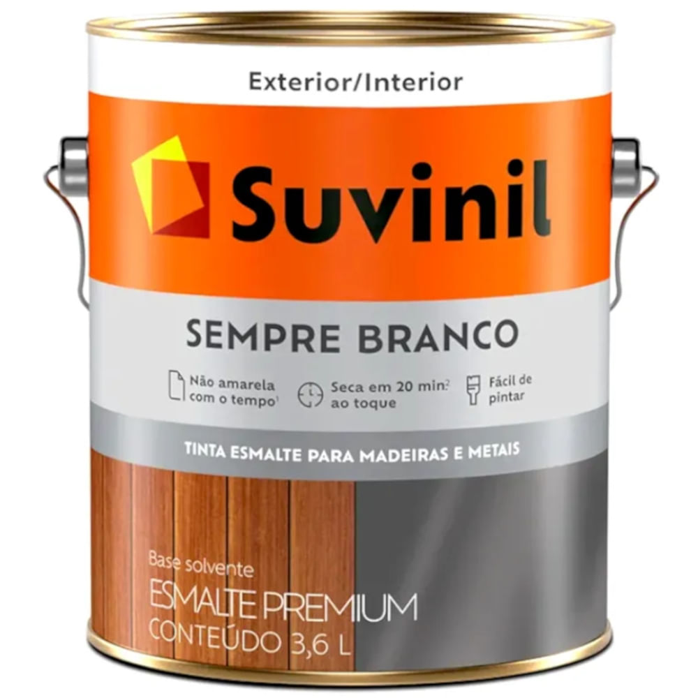 Encontraproduto.com.br - Esmalte Suvinil Sempre 3,6L Branco Fosco - Suvinil - 50579232 - Unitario