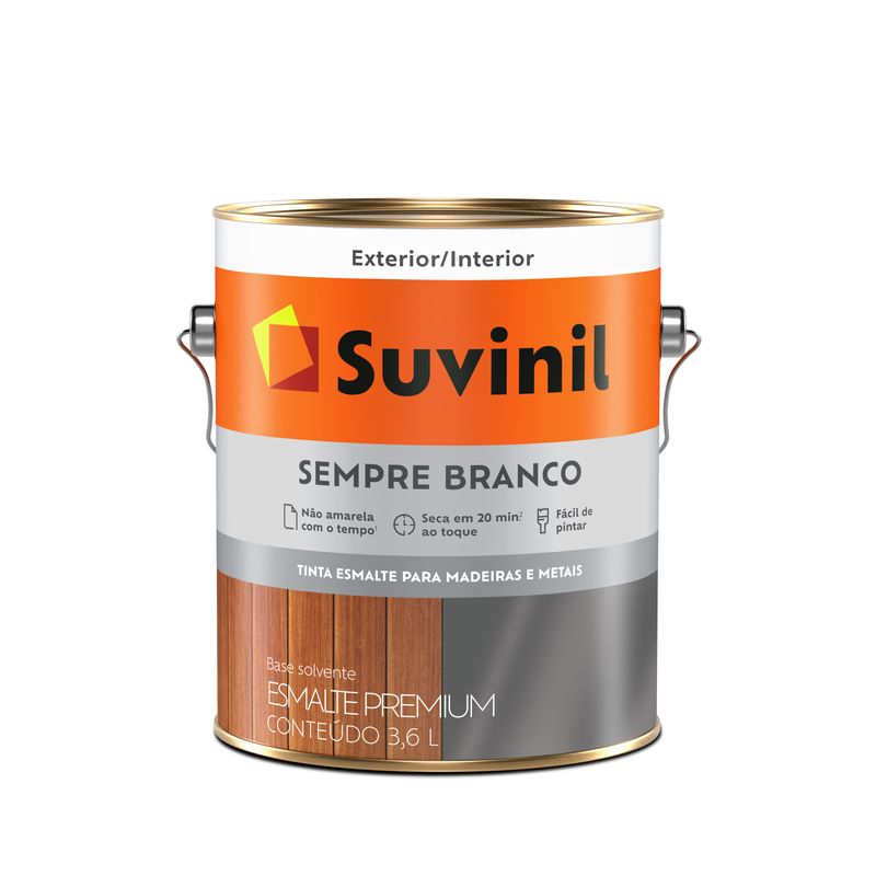 Encontraproduto.com.br - Esmalte Suvinil Sempre 3,6L Branco Fosco - Suvinil - 50579232 - Unitario