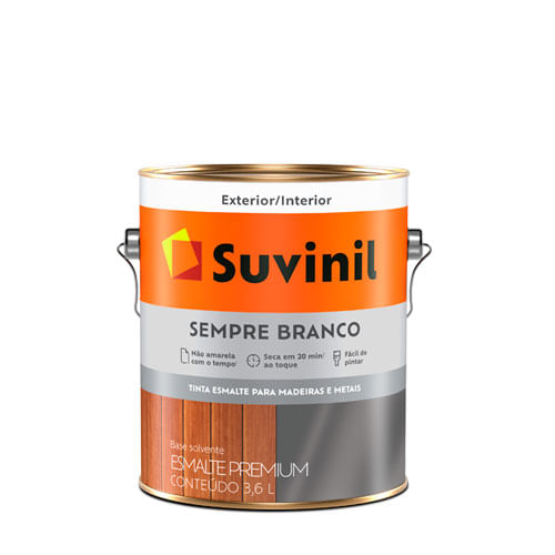 Encontraproduto.com.br - Esmalte Suvinil Sempre 3,6L Branco Fosco - Suvinil - 50579232 - Unitario