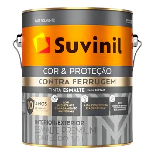 Encontraproduto.com.br - Esmalte Brilhante Contra Ferrugem 0.9L Branco - Suvinil - 50578915 - Unitário