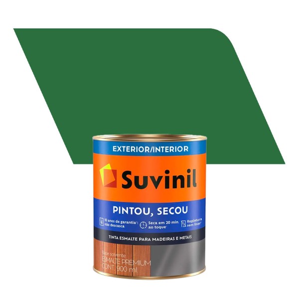 Tinta esmalte pintou secou 0,9 lt vermelho - suvinil