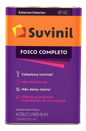 Encontraproduto.com.br - Tinta Acrílica Fosco Completo Andiroba 18,00L