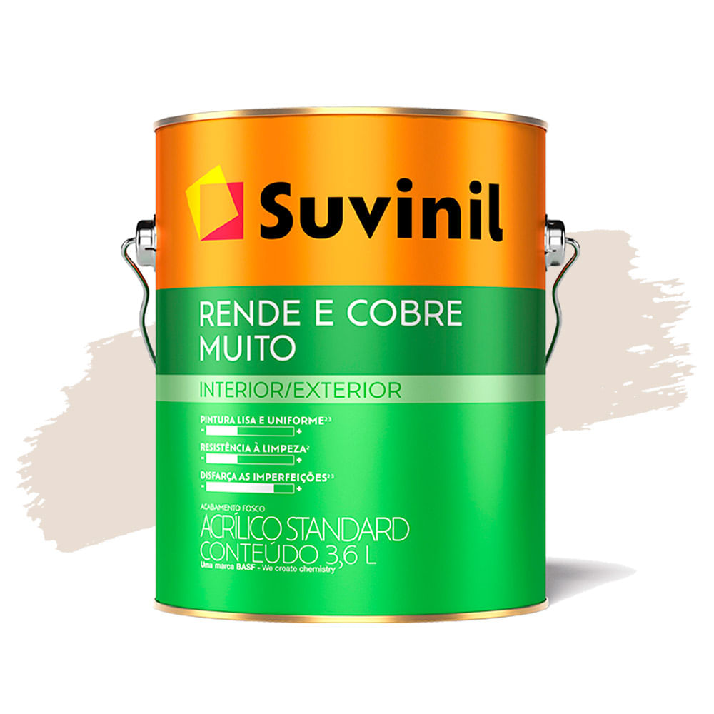 Encontraproduto.com.br - Tinta Acrílica Fosco Rende e Cobre Muito Egipcio 3,6L Suvinil