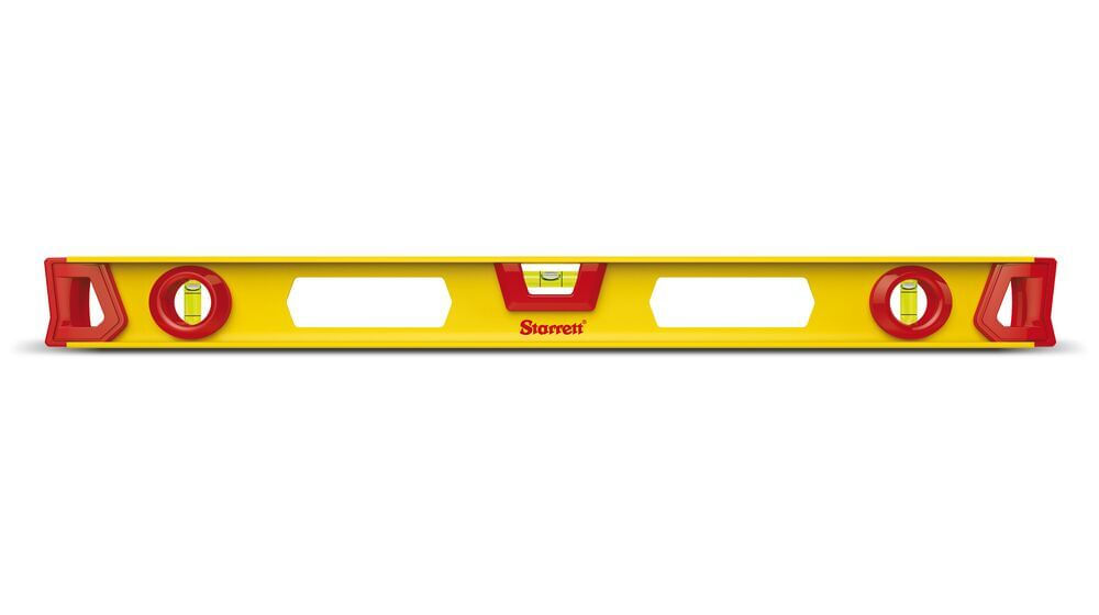 Encontraproduto.com.br - Nível I-beam Alumínio 350mm Amarelo e Vermelho Starrett