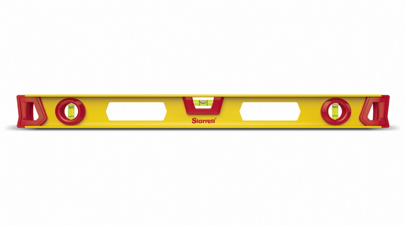 Encontraproduto.com.br - Nivel Starrett de Aluminio com 3 Ampolas 16
