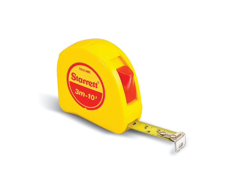 Encontraproduto.com.br - Trena Fita de Aço Starrett com Trava 3M Amarela