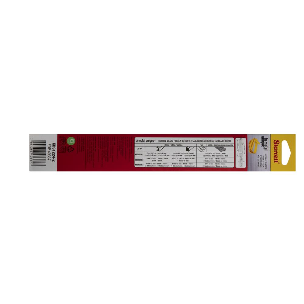 Encontraproduto.com.br - Serra Starret Manual KBS1224-2 Cart.c/2PC BI-Metal.Unique