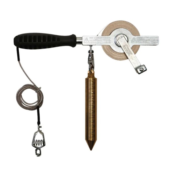 Encontraproduto.com.br - Trena de Profundidade com fita de aço 20 m x 13 mm C507MDB-25M - STARRETT