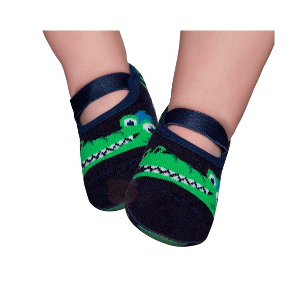 Encontraproduto.com.br - Meia Sapatilha Pansocks para bebê Jacaré - Puket