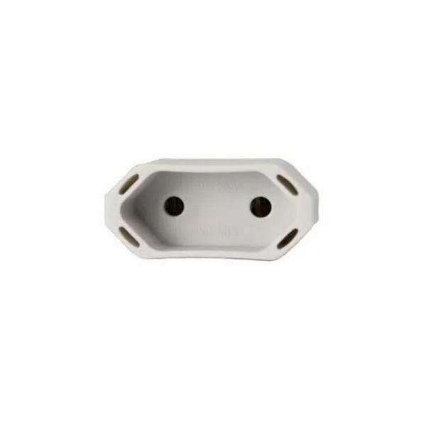 Plug 2P 10A 250V Fêmea Cinza Pial