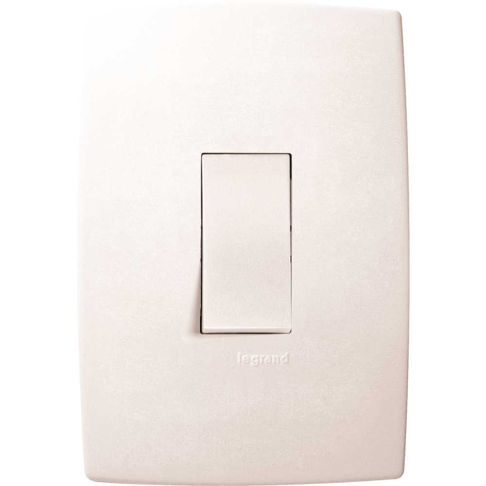 Interruptor de embutir linha pial plus 1 tecla simples vertical - PIAL