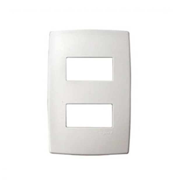 Encontraproduto.com.br - Placa 2x4 P/ 2 Postos Separados Horizontais 618506 - Pial