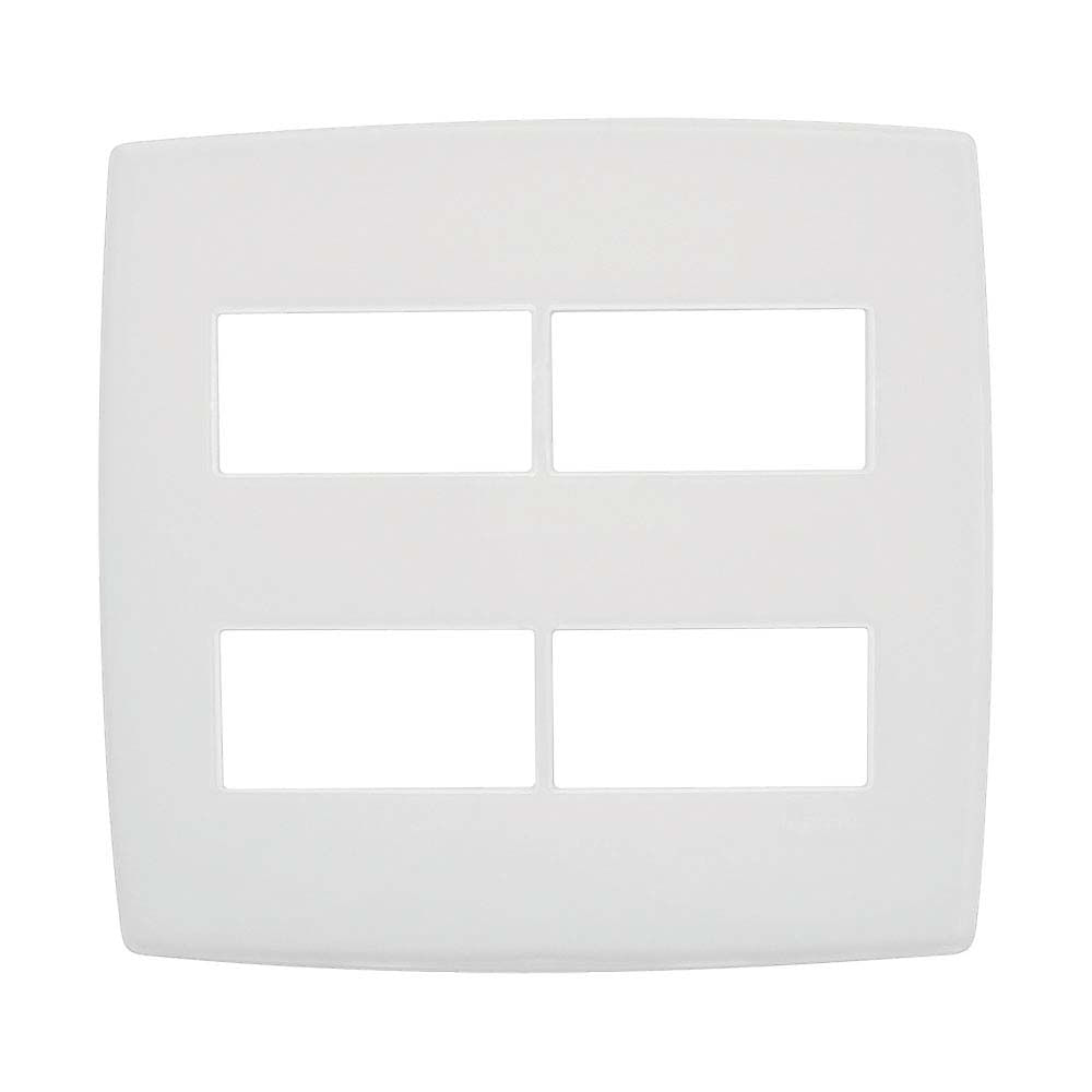 Encontraproduto.com.br - Placa Plus 2+2p Separados 4x4 Branco Legrand