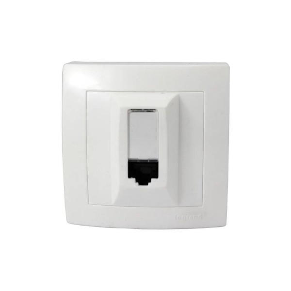 Encontraproduto.com.br - Módulo Tomada Informática Rj45 Cat5E Branco 8 Fios Sistema X Pial