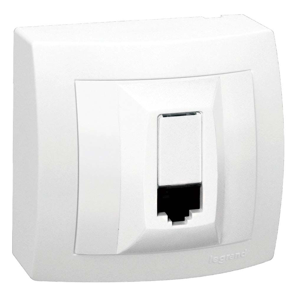 Encontraproduto.com.br - Módulo Tomada Informática Rj45 Cat5E Branco 8 Fios Sistema X Pial