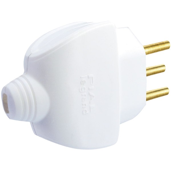 Encontraproduto.com.br - Plugue monobloco 2P T 10A branco 615801 Pial